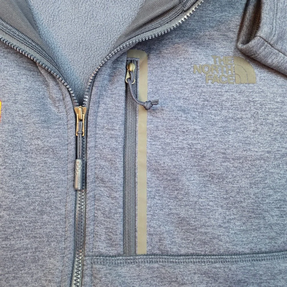 The North Face Full Zip‎ Fleece Jacket Mens XXL Horizon Services Blue Heather